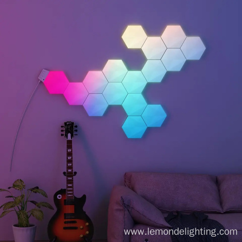 Smart Control Multi Color Hexagonal LED panel Lights